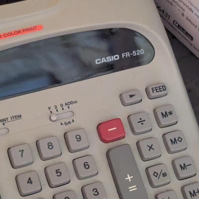 Assortment Of Office Supplies Panasonic Casio Digital Phone FR-520