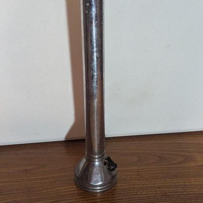 Vintage Fulton Mfg Corp Kwik-Lite Chrome Flashlight Wauseon OH
