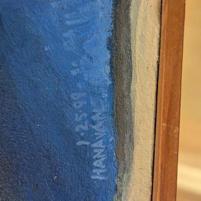 Hanavan Acrylic Monet Painting 14 1/2" x 11 1/2"