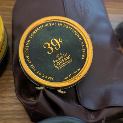 Assortment Of Shoe Shine Kit Accessories