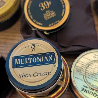 Assortment Of Shoe Shine Kit Accessories