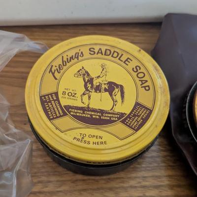 Assortment Of Shoe Shine Kit Accessories