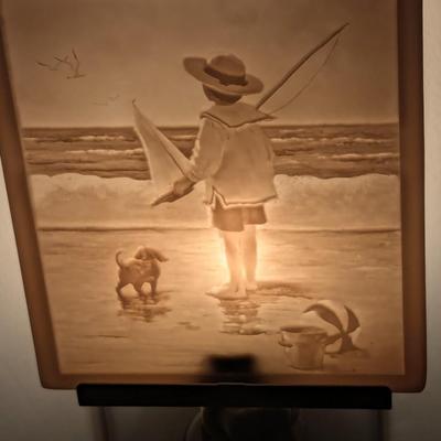 Porcelain Curved Lithophane Night Lights