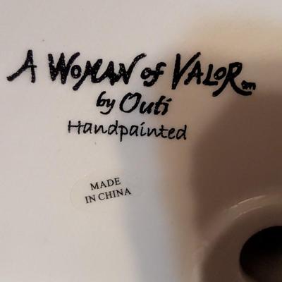 A Woman Of Valor By Outi Hand Painted Candle Holders