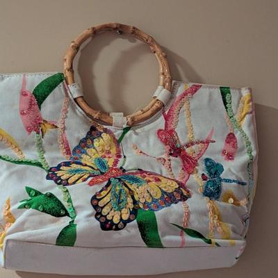 New Butterfly & Dragonfly With Sequins Purse
