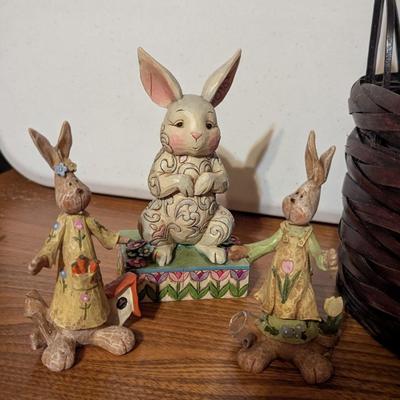 Jim Shore Easter Figurines & Basket