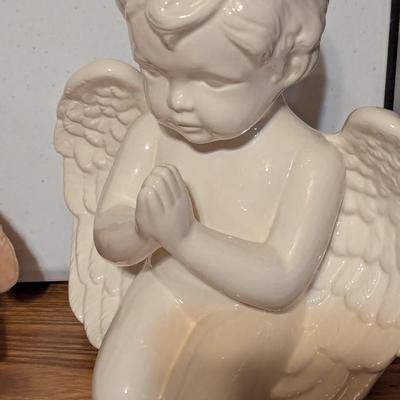 Fontanini Gloria Excelsis Deo Angel Diorama Porcelain Angel Needlepoint Goat Home Decor