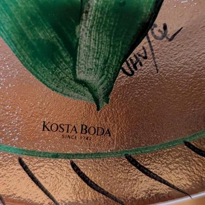 Kosta Boda Tulip Plate Plate With Label 7 1/2" Ulrica Hydman Vallien UHV