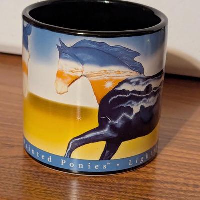 The Trail Of Painted Ponies Coffee Mugs War Pony & Lighting Bolt