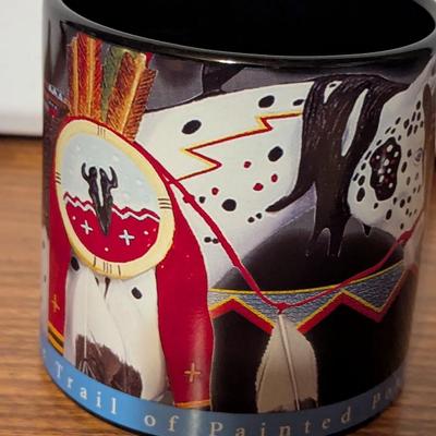 The Trail Of Painted Ponies Coffee Mugs War Pony & Lighting Bolt