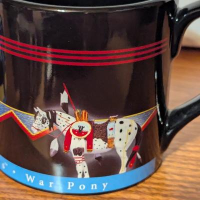 The Trail Of Painted Ponies Coffee Mugs War Pony & Lighting Bolt
