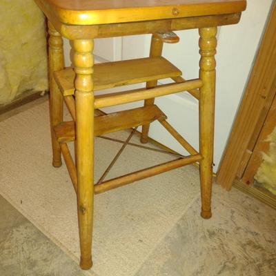 Vintage Wooden Step Stool/Seat