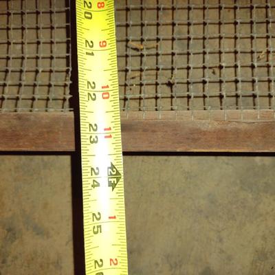 Large, Rustic Sieve- Approx 23 1/2" x 21 1/4" x 5" Deep