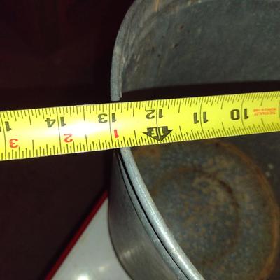 Pair of Galvanized Buckets with Lids