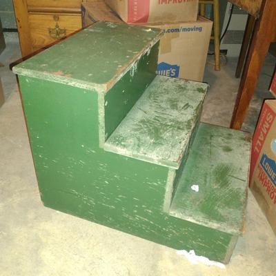 Set of Painted Wooden Steps