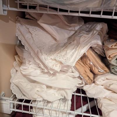 Linen Closet Sheets Comforters Blankets Towels
