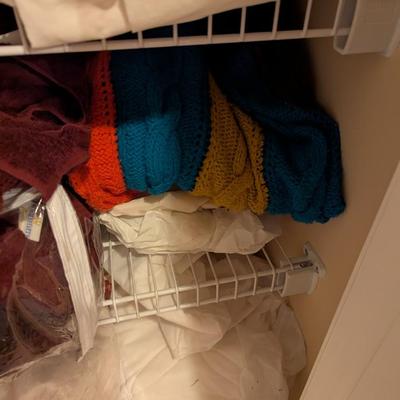 Linen Closet Sheets Comforters Blankets Towels