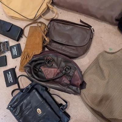 Assortment Of Handbags & Pocket Calculators