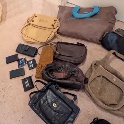 Assortment Of Handbags & Pocket Calculators