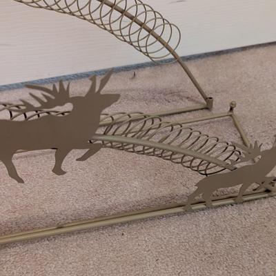 Reindeer/Sleigh Gold Card Holder