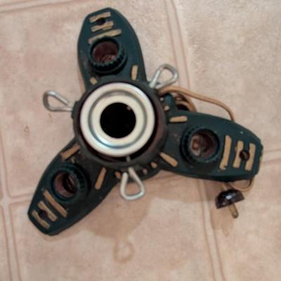 Vintage Cast Iron Christmas Tree Stand Tree Parts & Lights