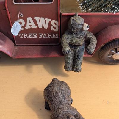Tin Truck PAWS Tree Farm 3 Bears Christmas Tree