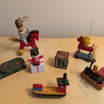 Vintage Wooden Christmas Ornaments