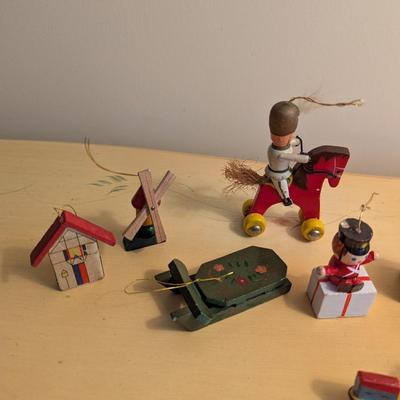 Vintage Wooden Christmas Ornaments