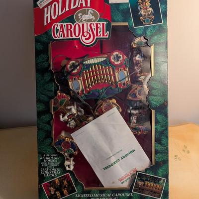 Lighted Musical Holiday Carousel
