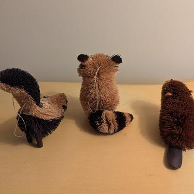 Bottle Brush Animal Ornaments
