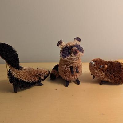 Bottle Brush Animal Ornaments