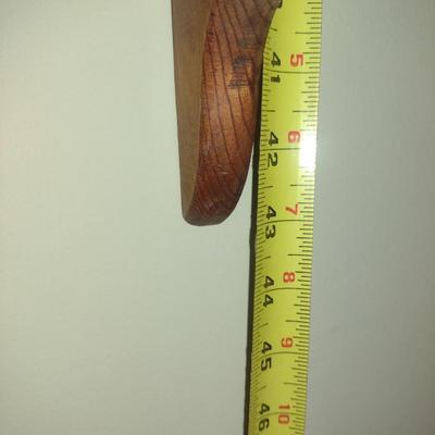 Wooden Wall Shelf Unit- Approx 27" Wide, 6 1/2" Deep, 43" Tall