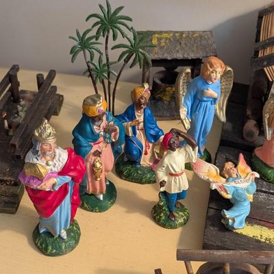 Vintage Made In Italy Nativity Set
