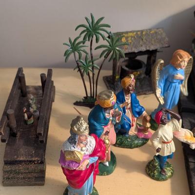 Vintage Made In Italy Nativity Set