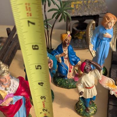 Vintage Made In Italy Nativity Set