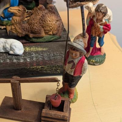 Vintage Made In Italy Nativity Set