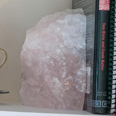 Natural White Quartz Book End