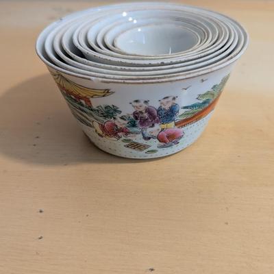 Chinese Nesting Bowls Marked On The Bottom
