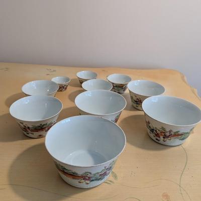 Chinese Nesting Bowls Marked On The Bottom