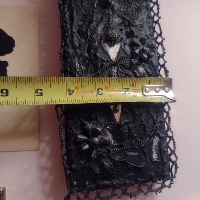 Collection of Small Wall Decor- Mirror, Silhouettes, Fabric Art