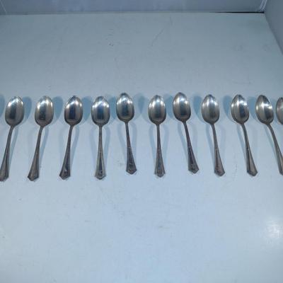 Collection of Sterling Silver Spoons- 12 Pieces- Approx 238 Grams Total Weight (K)