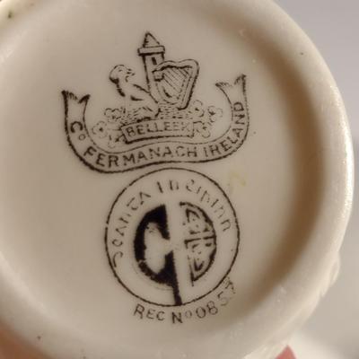 Belleek Irish Fine Pottery Creamer and Sugar Bowl (Set #1) (K)
