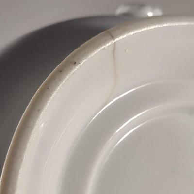 Large, Covered Porcelain Soup Taurine- Approx 9 1/2" in Diameter (K)