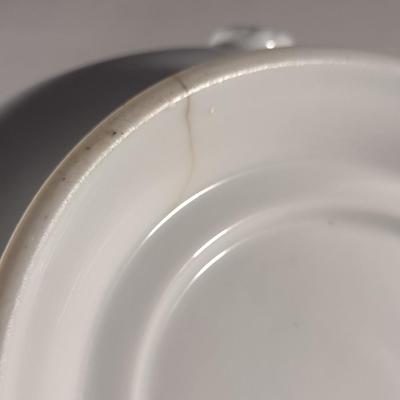 Large, Covered Porcelain Soup Taurine- Approx 9 1/2" in Diameter (K)