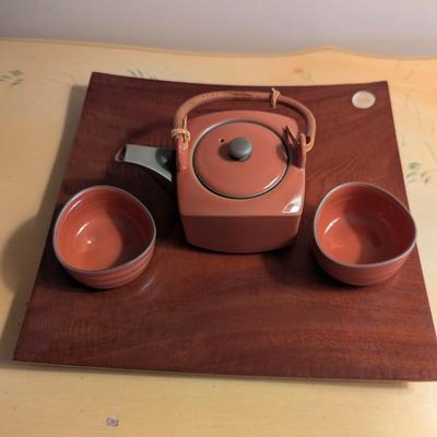 Rectangular Asian Marked Tea Set