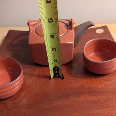 Rectangular Asian Marked Tea Set