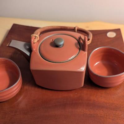 Rectangular Asian Marked Tea Set