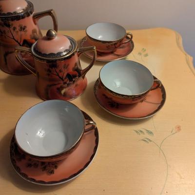 Vintage Hand Painted Made In Japan Tea Set