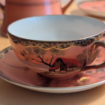 Vintage Hand Painted Made In Japan Tea Set