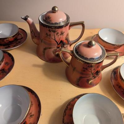 Vintage Hand Painted Made In Japan Tea Set